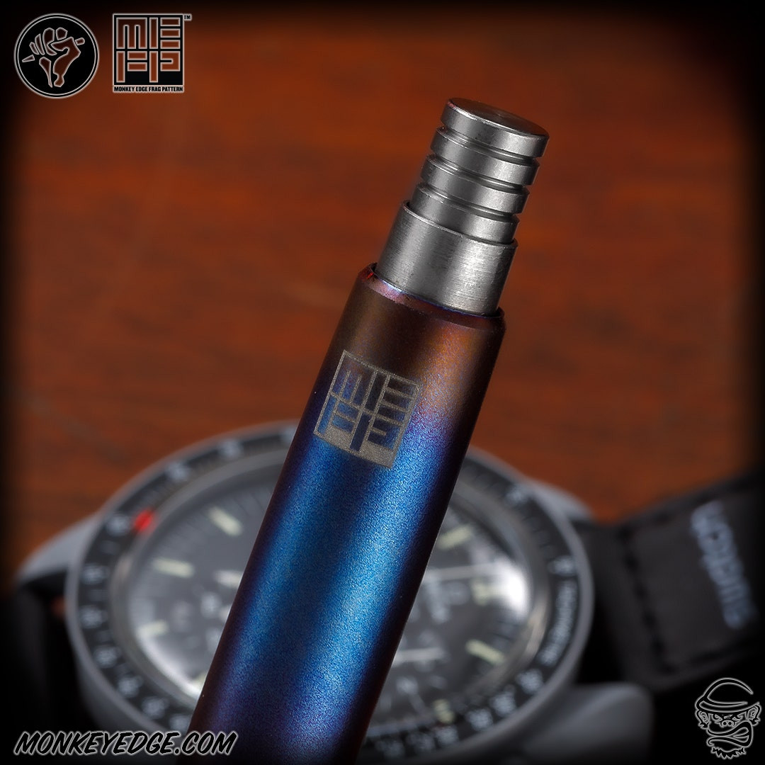 Monkey Edge - Tuff Writer Retro Click - Titanium Flamed Monkey