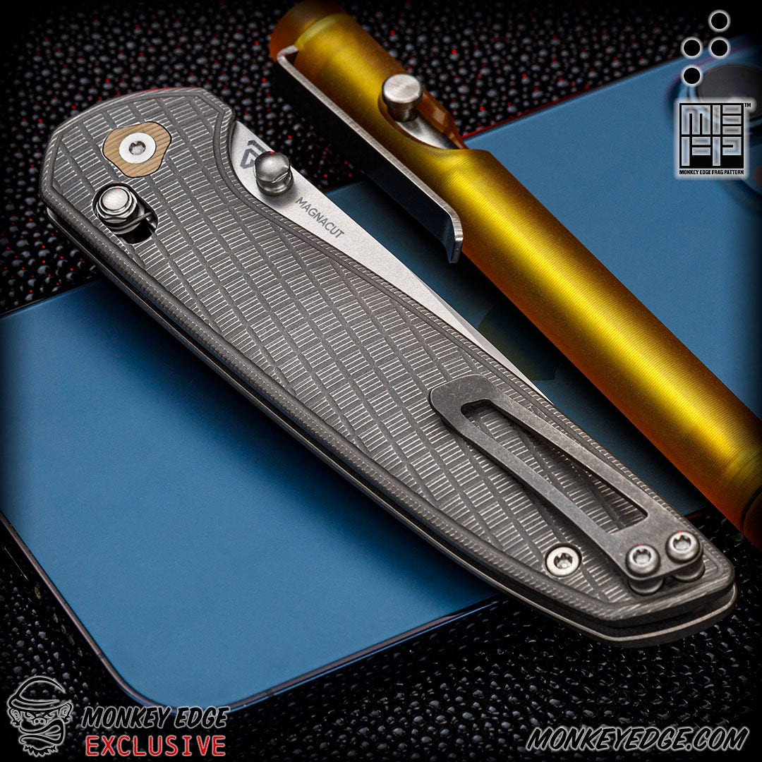 Monkey Edge - Tactile Knife Co: Maverick - Titanium Stonewashed