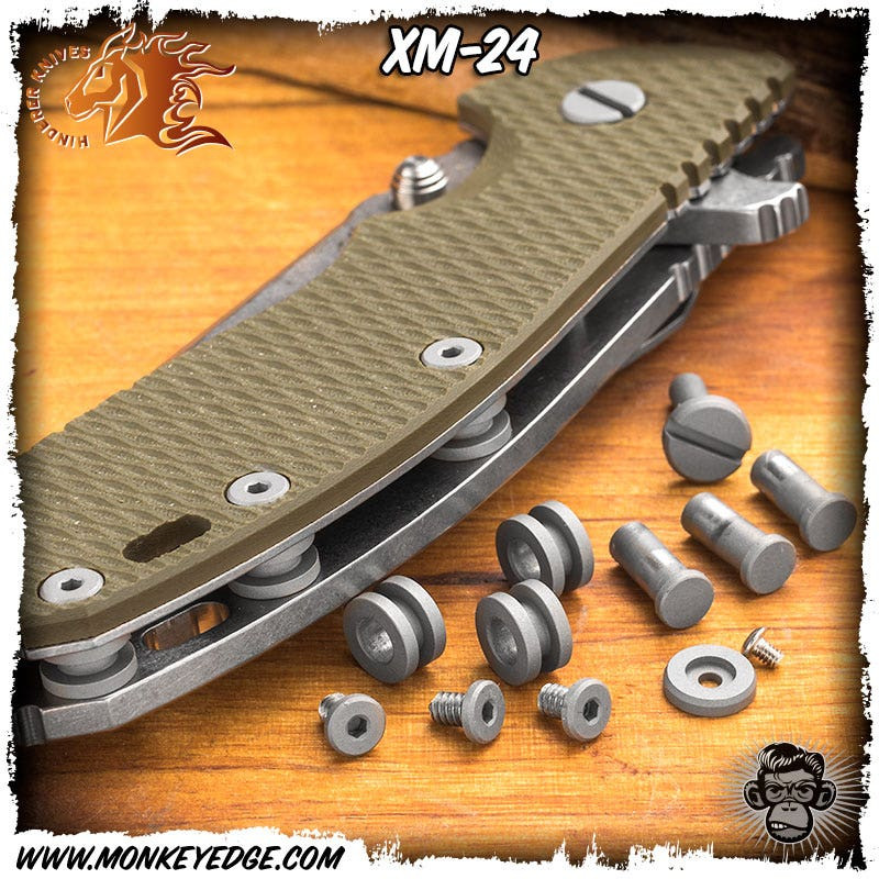 Monkey Edge - Hinderer Folder XM-24 Hardware Kit - Titanium