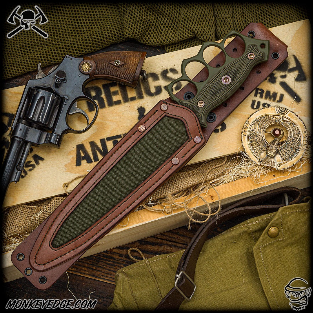 Monkey Edge - RMJ Tactical Fixed Blade: Lady Death - Sniper Green