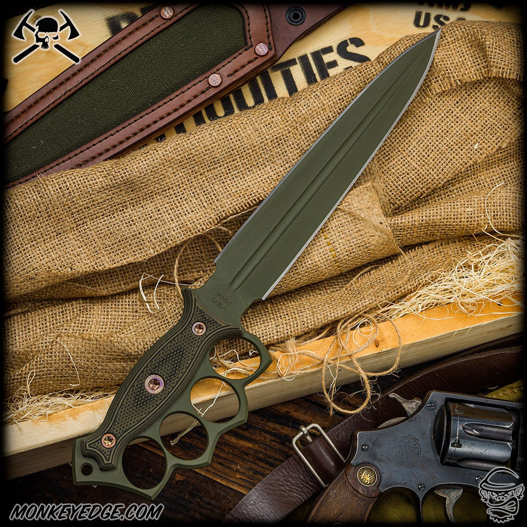 Monkey Edge - RMJ Tactical Fixed Blade: Lady Death - Sniper Green