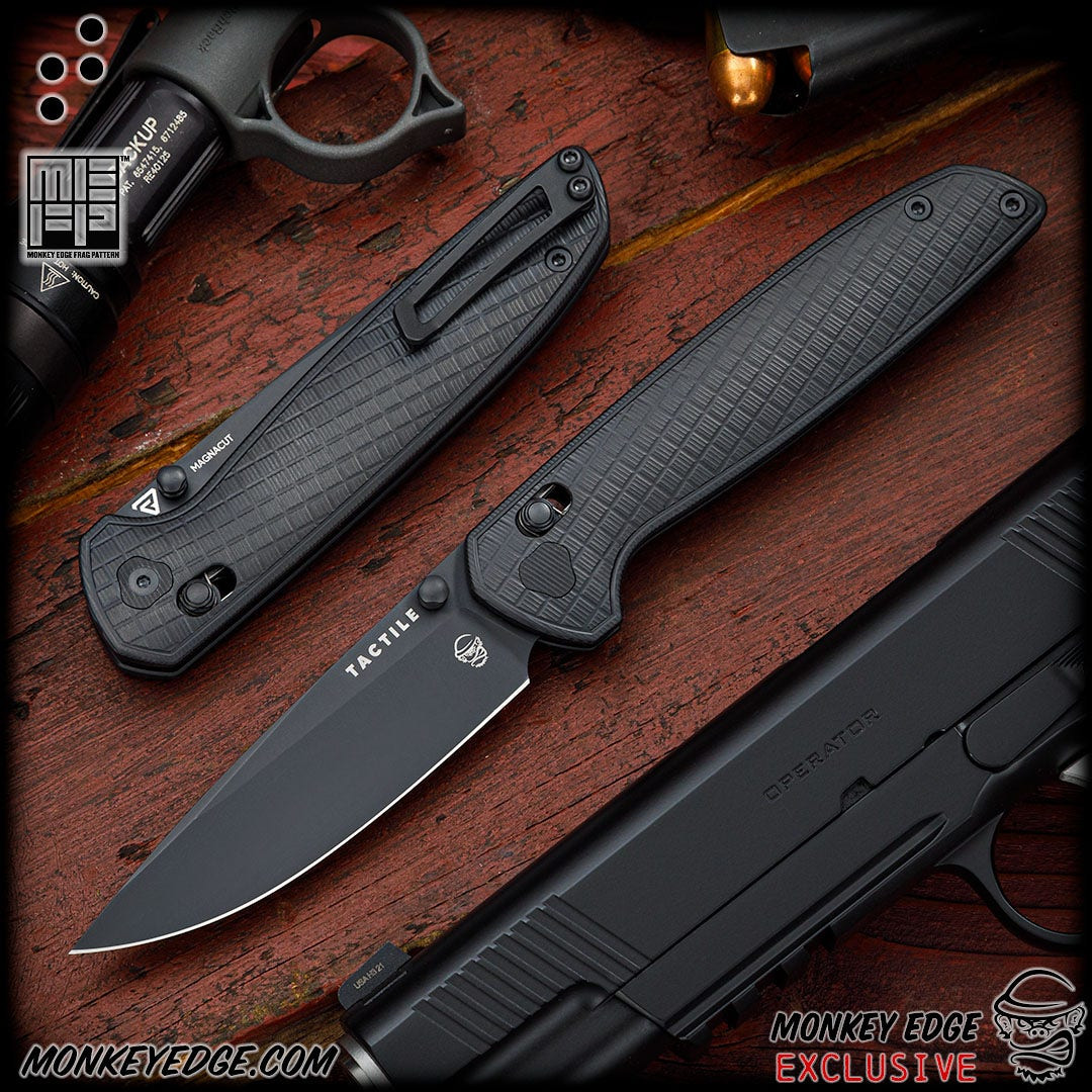 Monkey Edge - Tactile Knife Co: Maverick - Titanium Black DLC