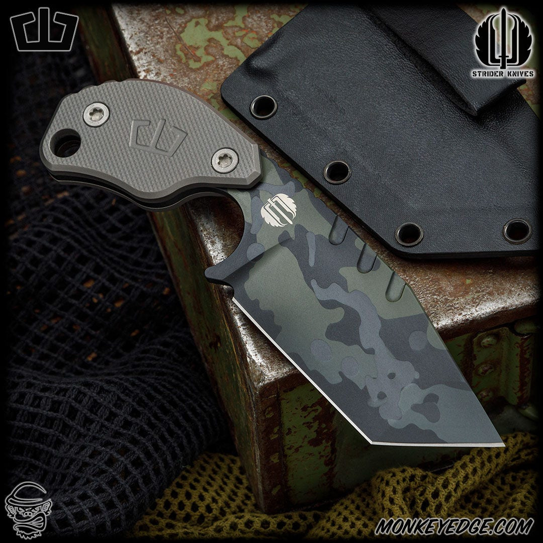 Monkey Edge - Blackside Customs: Strider SLCC Tanto - Black