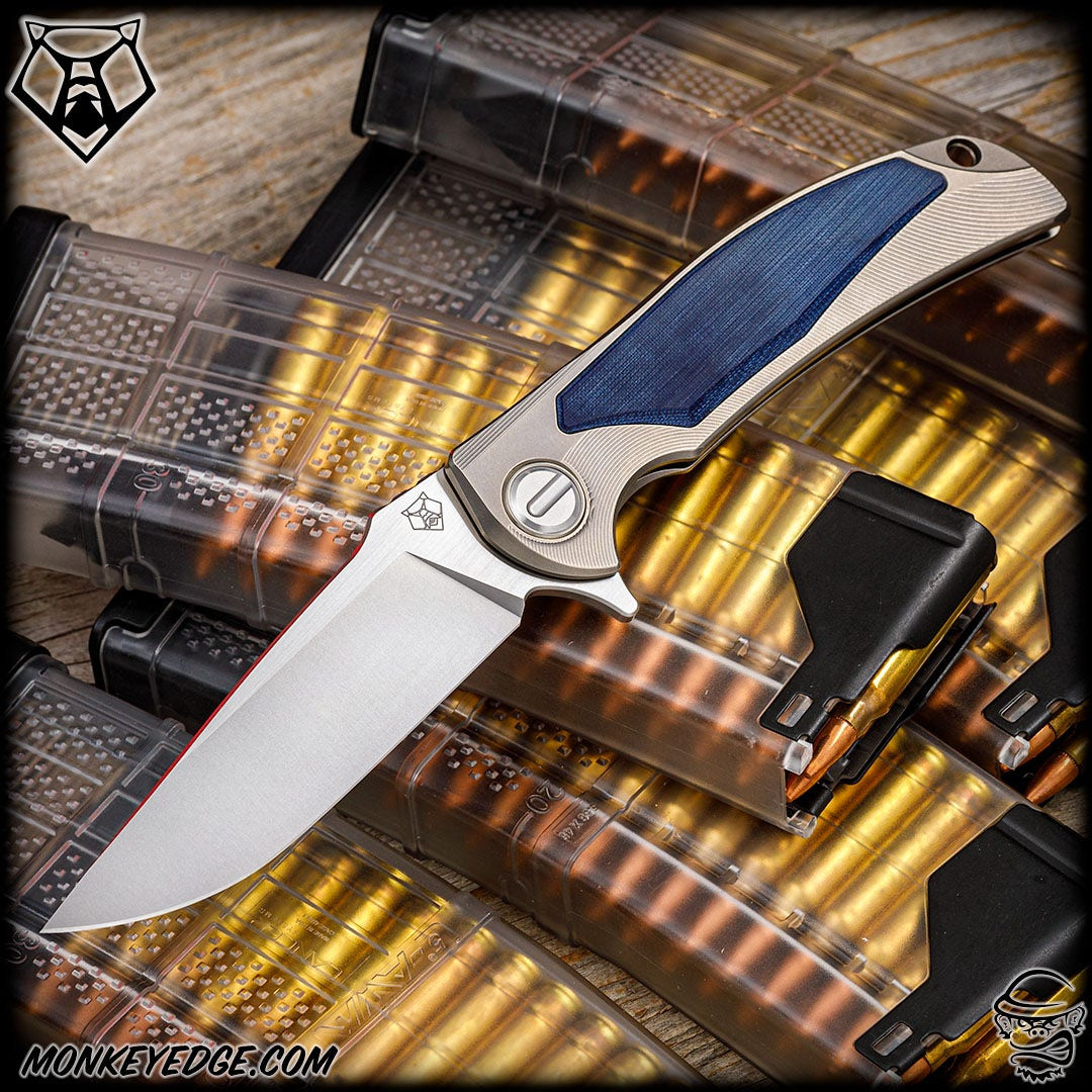 Monkey Edge - Shirogorov Knives: RJ Martin Denim Overkill