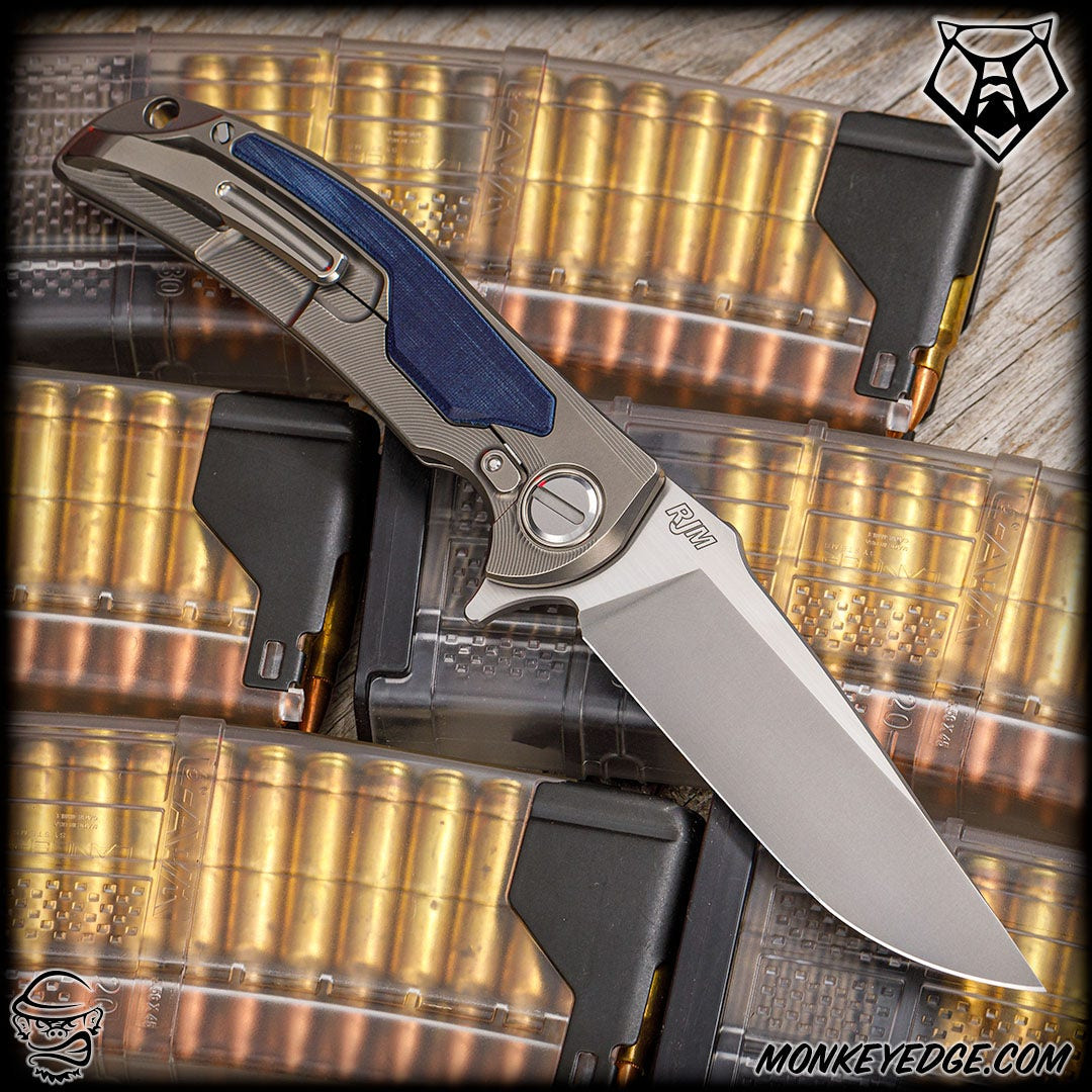 Monkey Edge - Shirogorov Knives: RJ Martin Denim Overkill