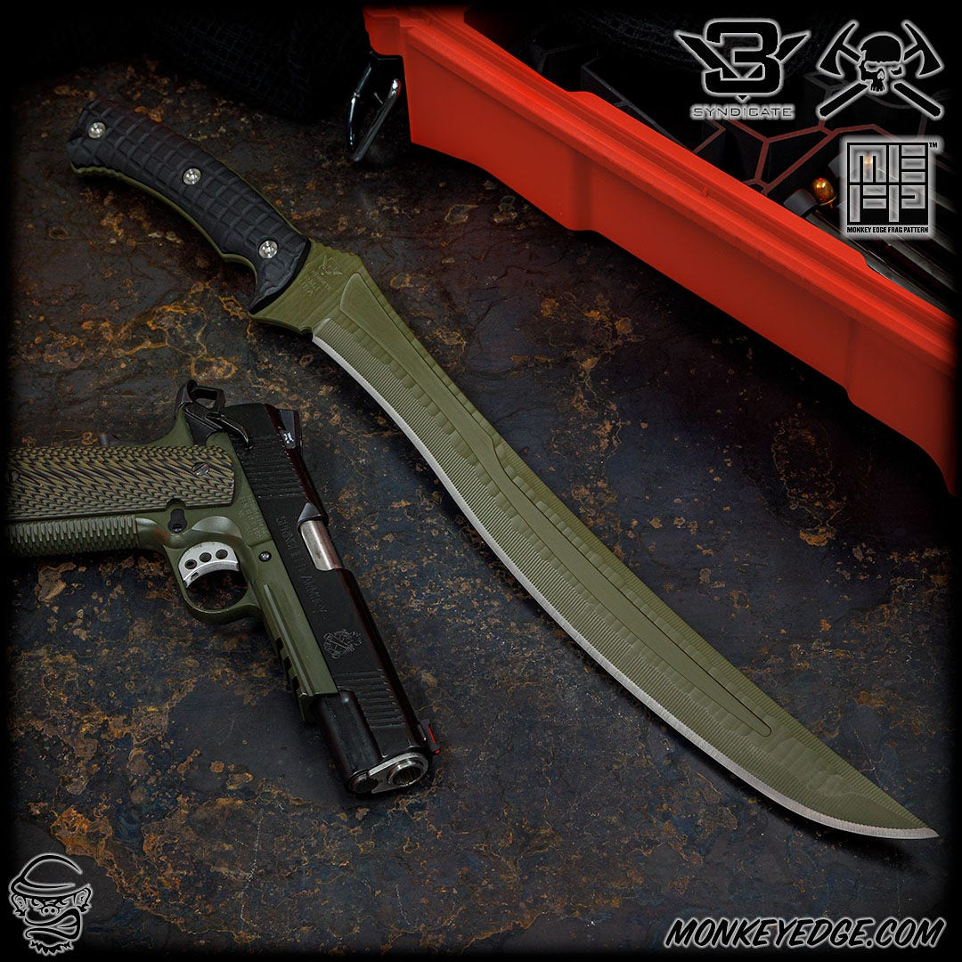 Monkey Edge - RMJ Tactical Fixed Blade: Wyvern - Sniper Green