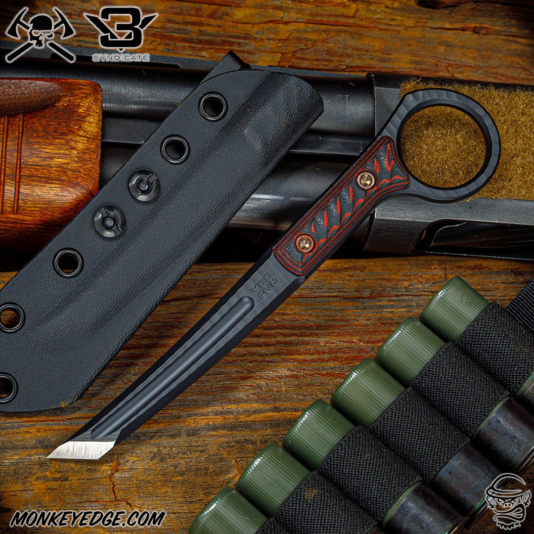 Monkey Edge - RMJ Tactical Fixed Blade: Stabby Guy (SG) - Textured