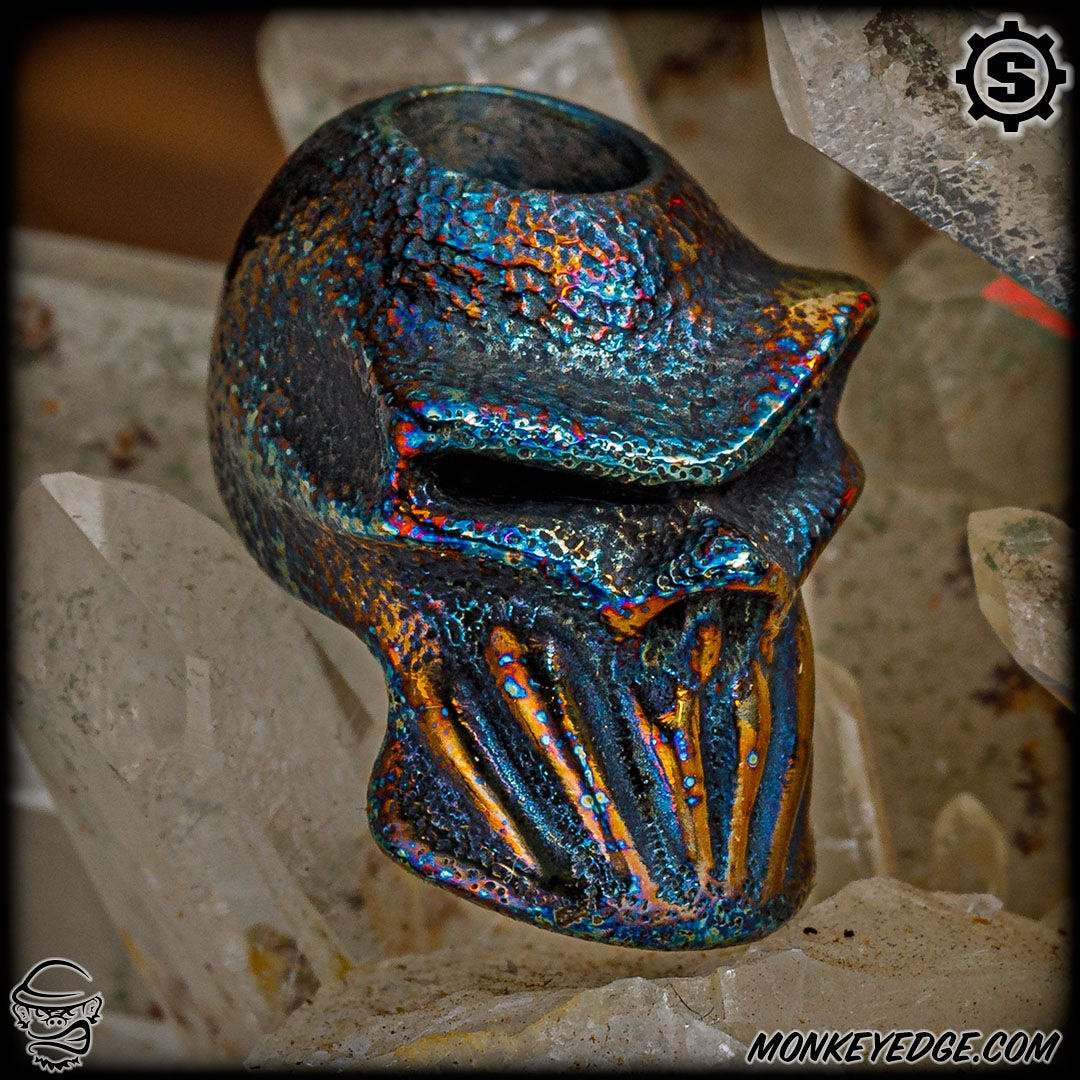 Monkey Edge - Starlingear Bead: Sabertooth - Cobalt Textured