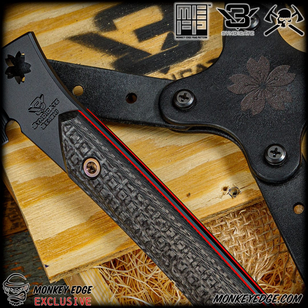 Monkey Edge - RMJ Tactical: Senshi - Black/Redline Carbon Fiber