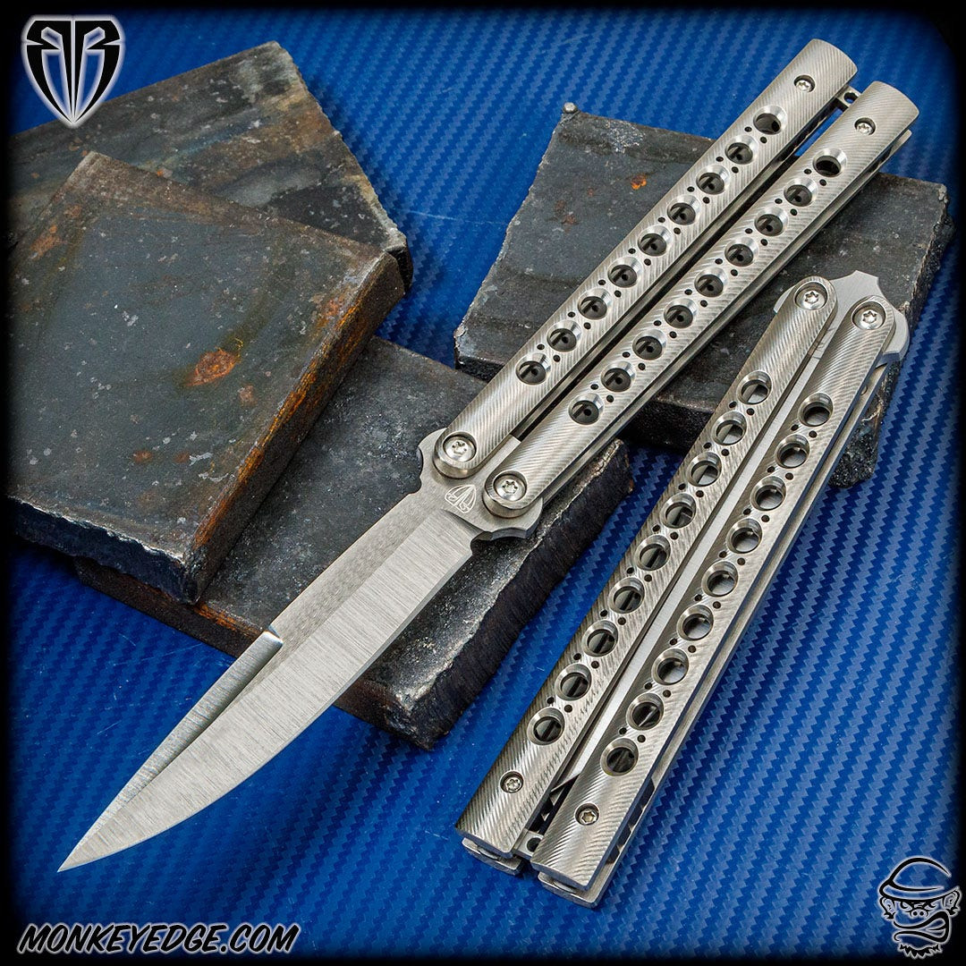 Monkey Edge - Biegler Bladeworks Custom B-Hawk Balisong - Satin 36
