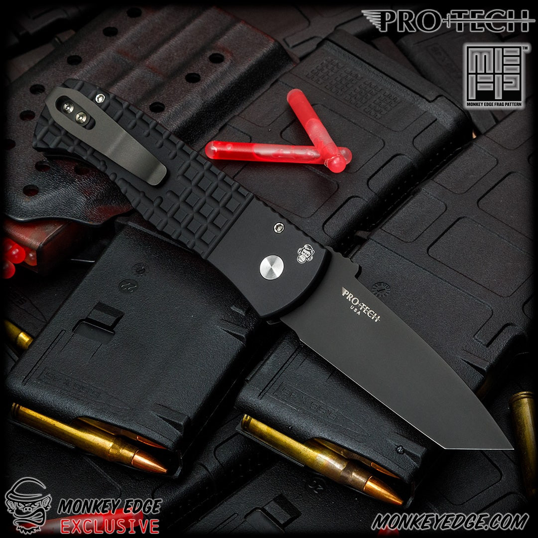 Monkey Edge - Pro-Tech Knives: CQC-7 Auto Tanto - Two Tone DLC