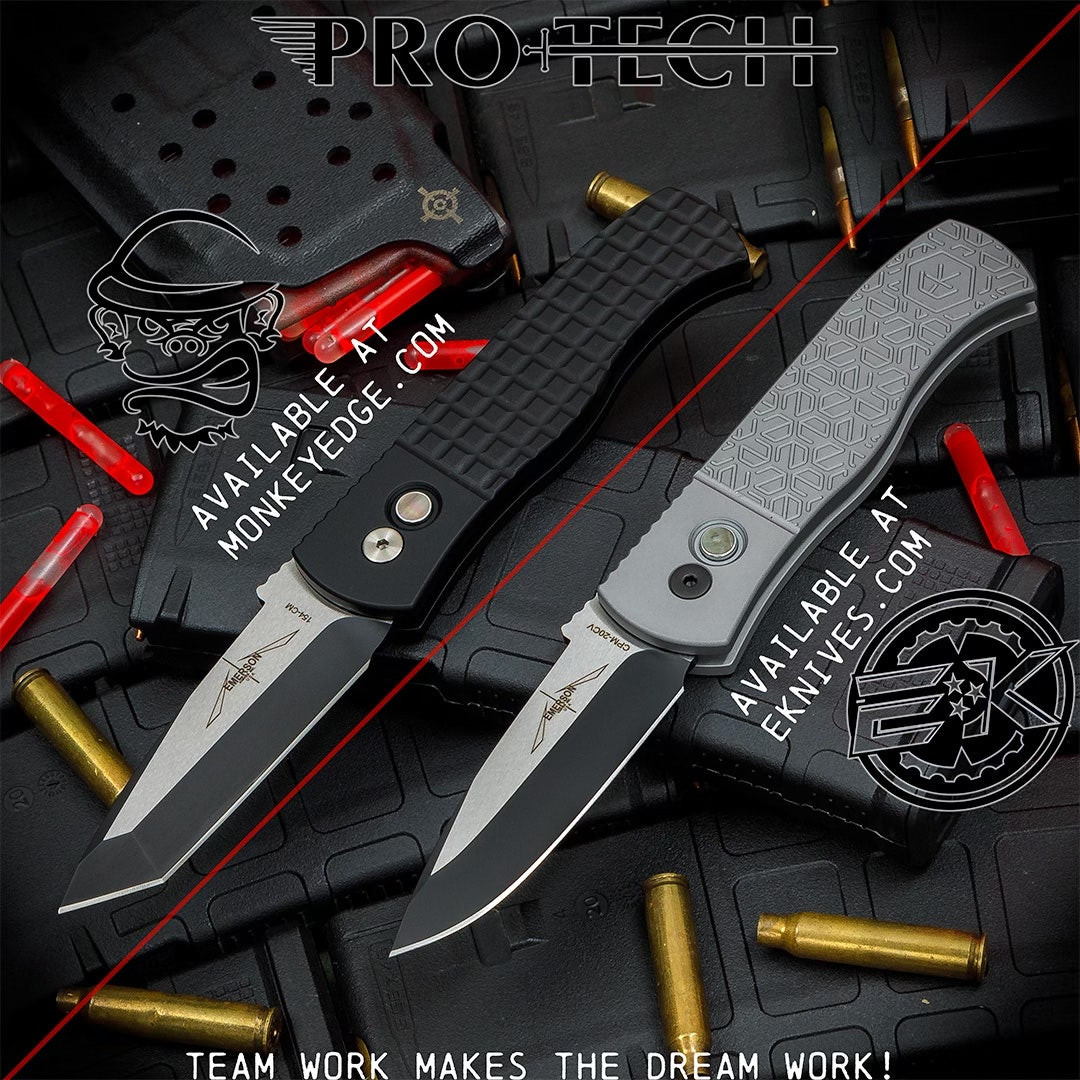 Monkey Edge - Pro-Tech Knives: CQC-7 Auto Tanto - Two Tone DLC
