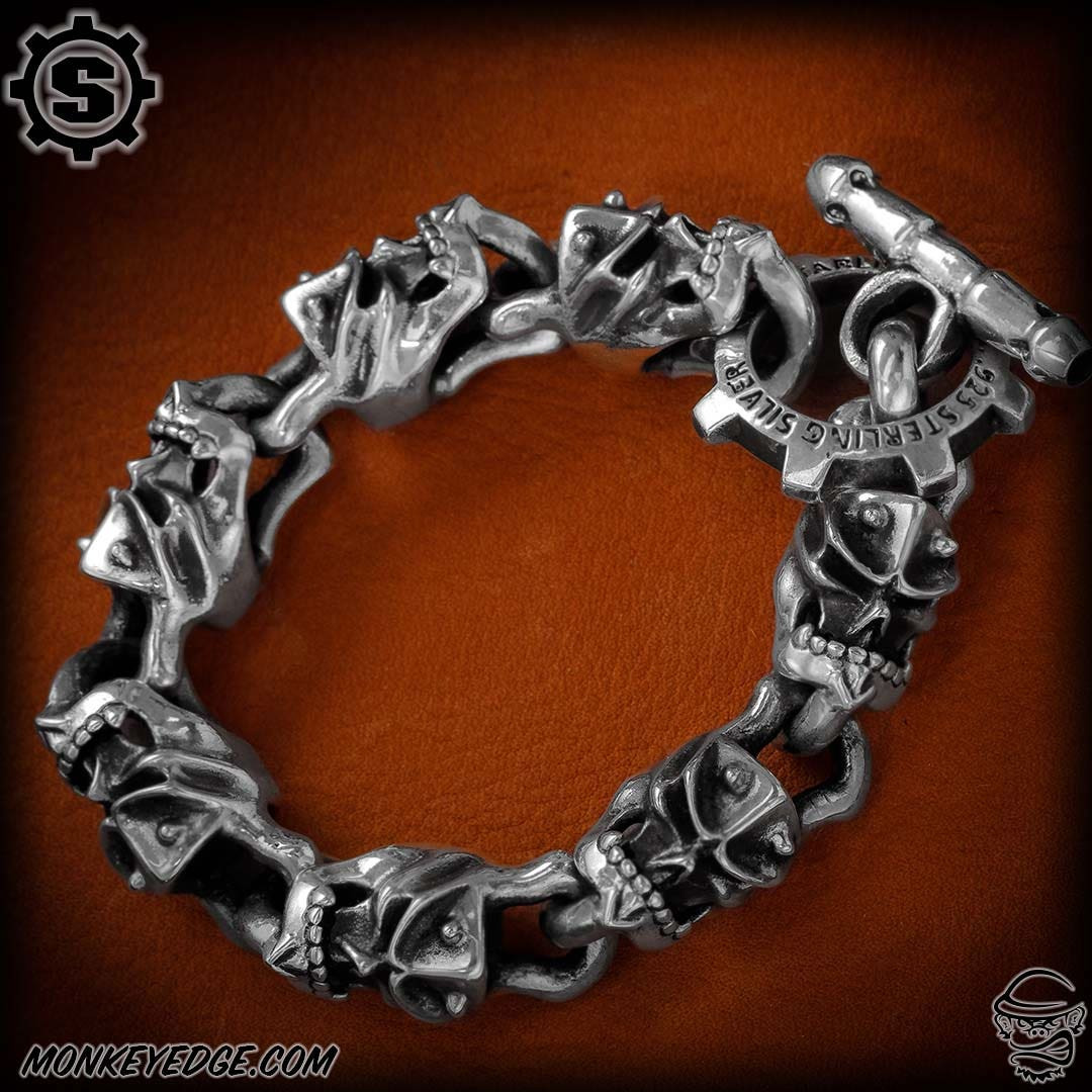 Monkey Edge - Starlingear Bracelet: Devil Kamikaze - Silver