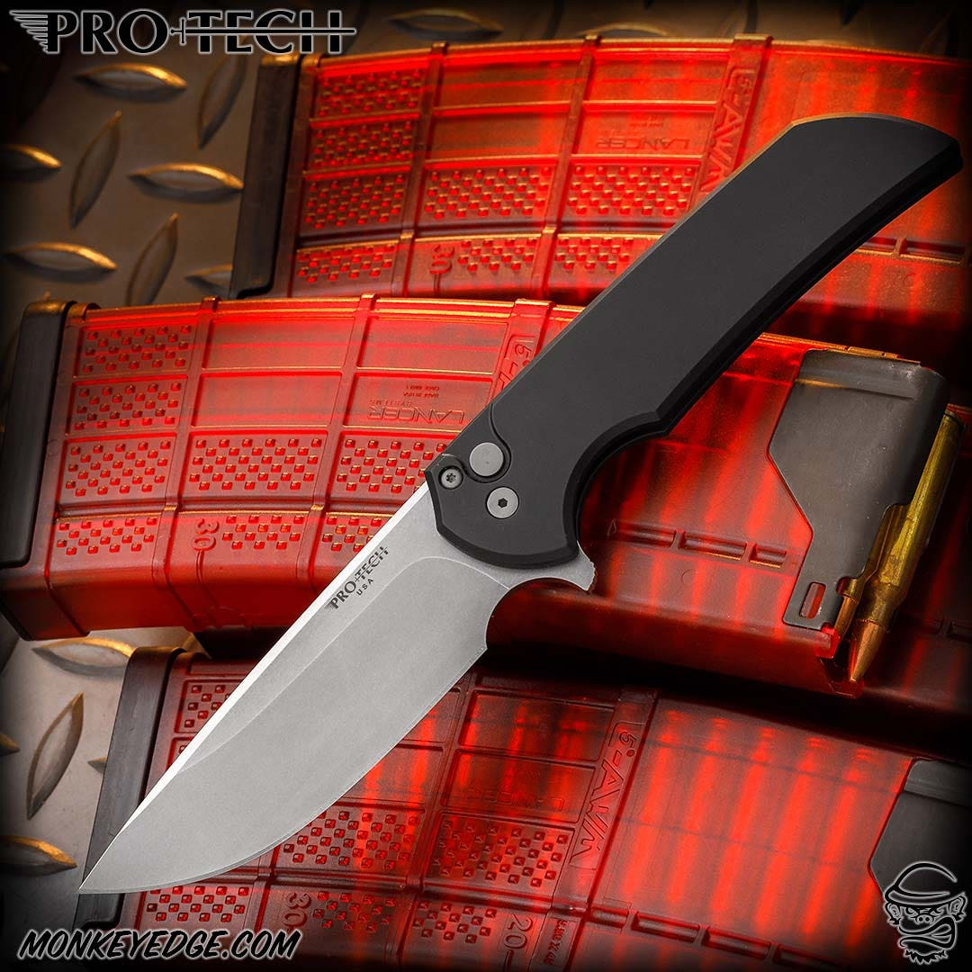 Monkey Edge - Pro-Tech Knives: Mordax - Stonewashed/Black