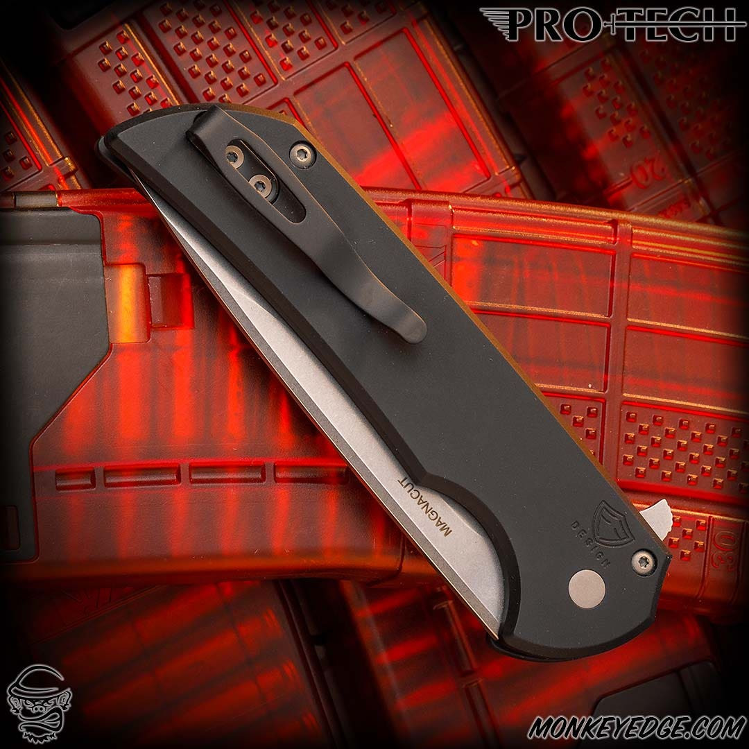 Monkey Edge - Pro-Tech Knives: Mordax - Stonewashed/Black