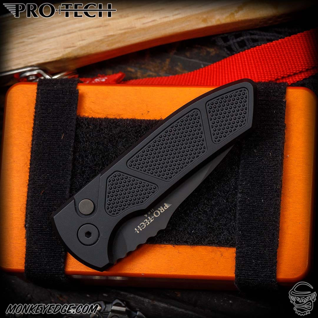 Monkey Edge - Pro-Tech Knives: SBR (Les George Design) - Black DLC