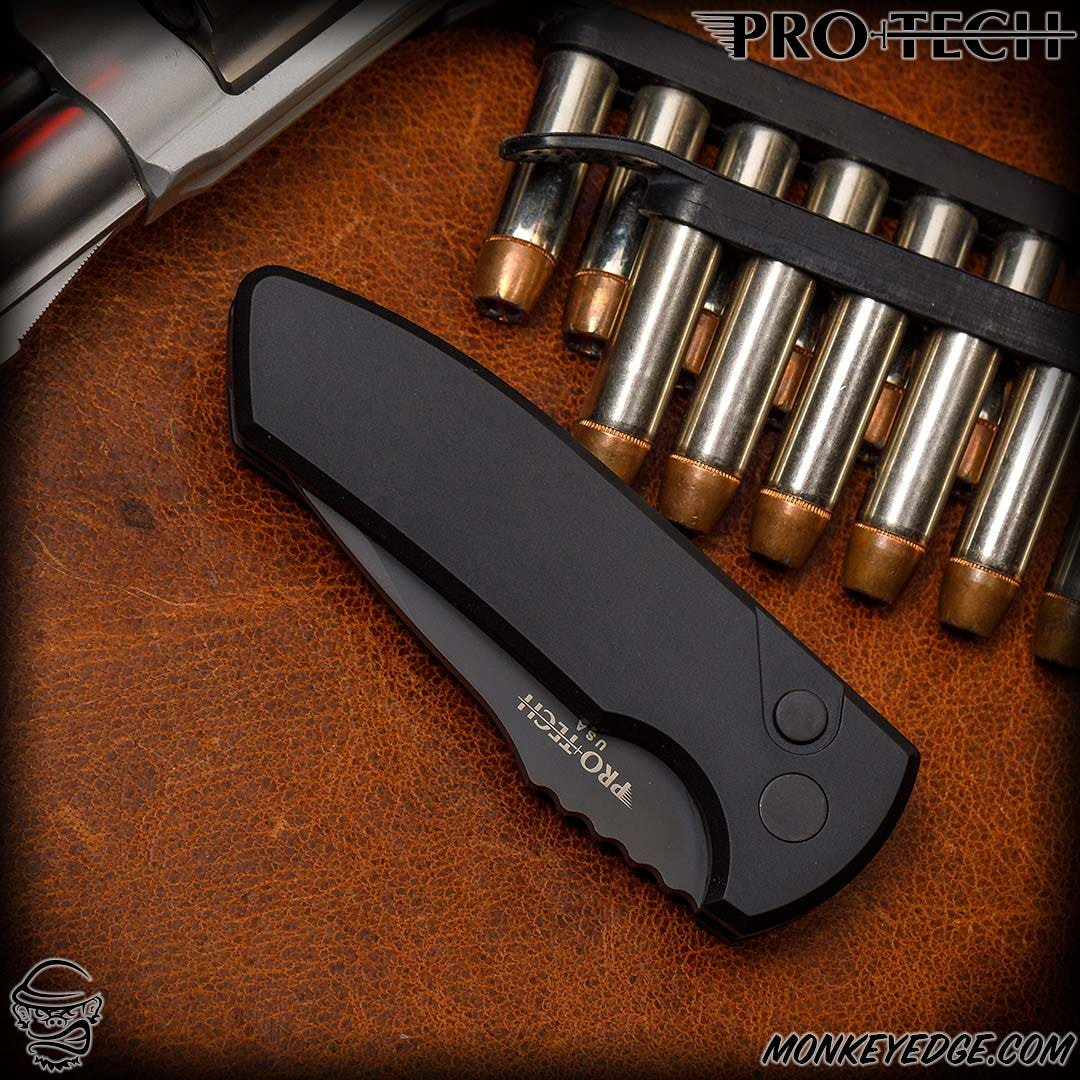 Monkey Edge - Pro-Tech Knives: SBR (Les George Design) - Black DLC
