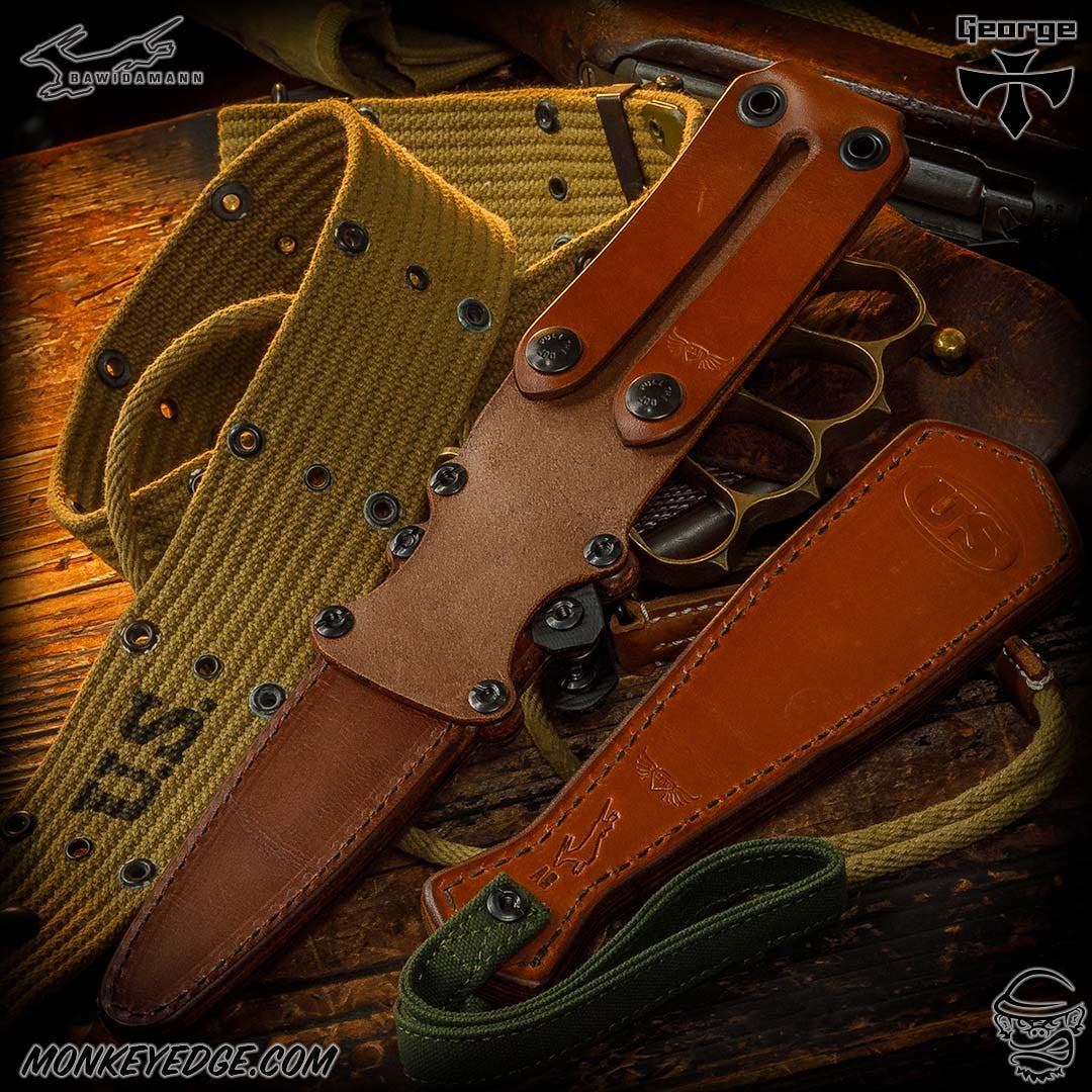 Monkey Edge - Bawidamann x George Knives: Doughboy Trench Knife
