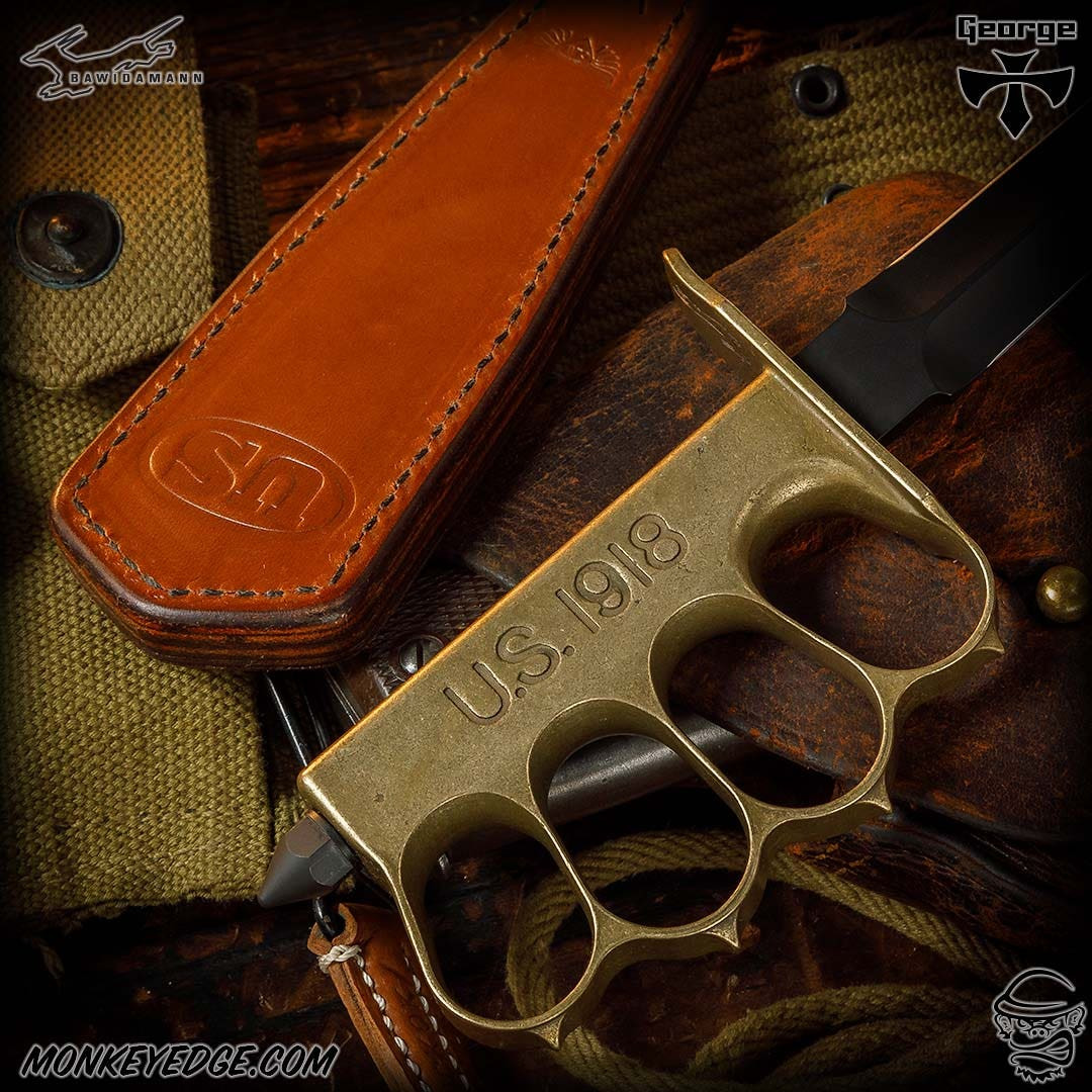 Monkey Edge - Bawidamann x George Knives: Doughboy Trench Knife