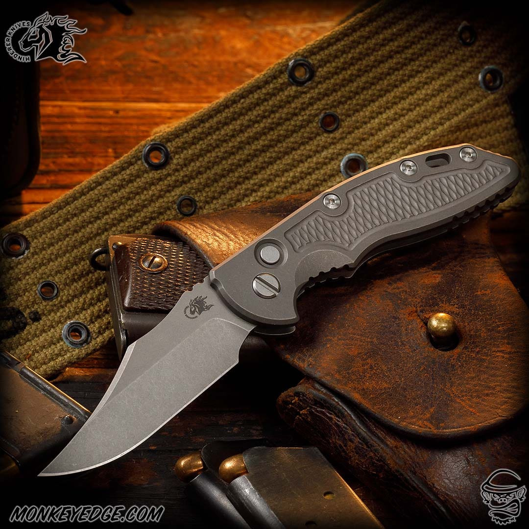 Monkey Edge - Hinderer Knives: XM-18 3.5 inch Auto Bowie - Working
