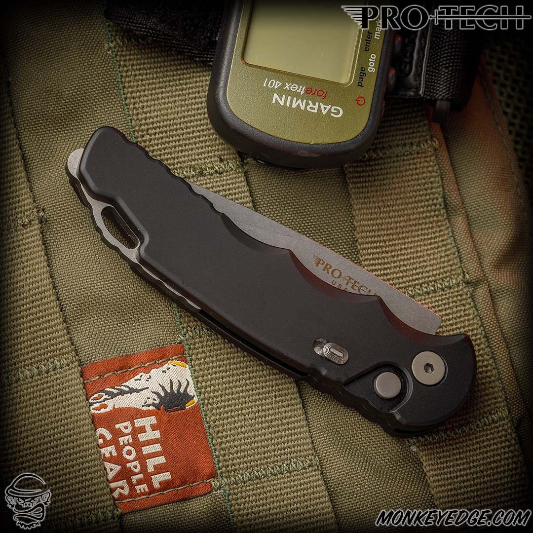 Monkey Edge - Pro-Tech Knives: TR-5 - Stonewashed/Black
