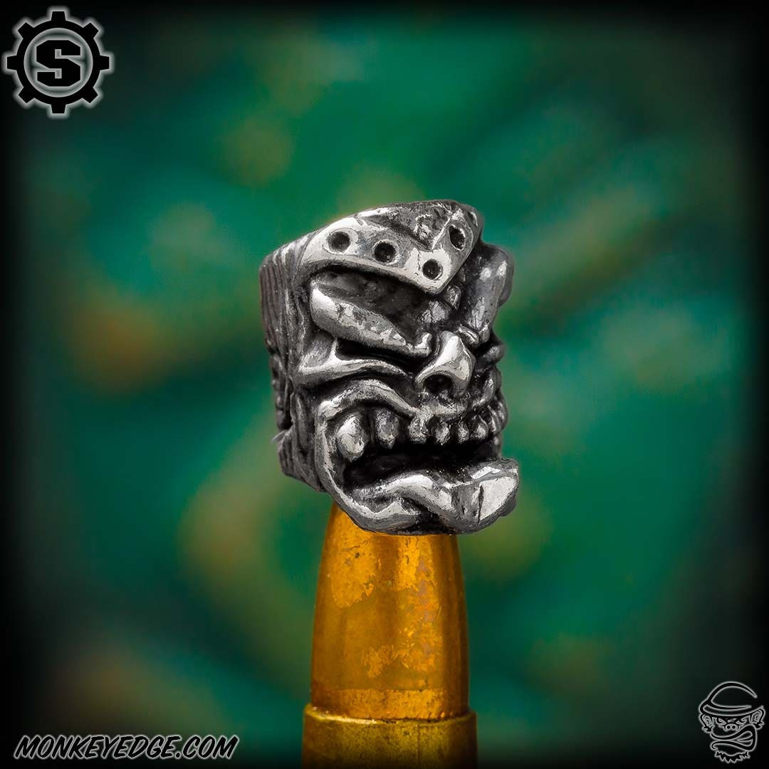Monkey Edge - Starlingear Bead: Nano Maori Tiki - Silver