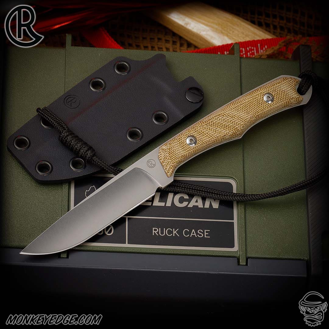 Monkey Edge - Chris Reeve Knives Fixed: Inyoni - Natural Micarta