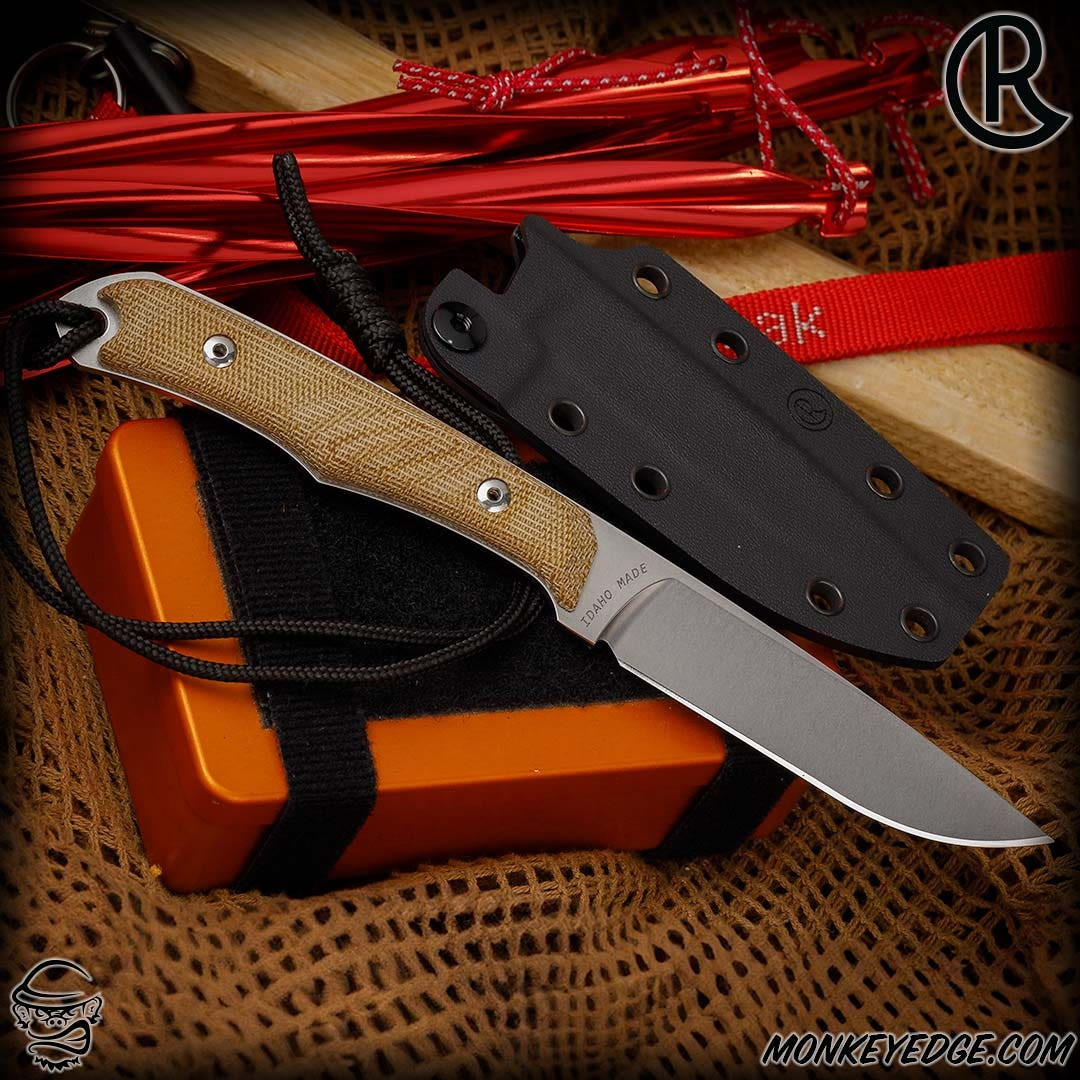 Monkey Edge - Chris Reeve Knives Fixed: Inyoni - Natural Micarta