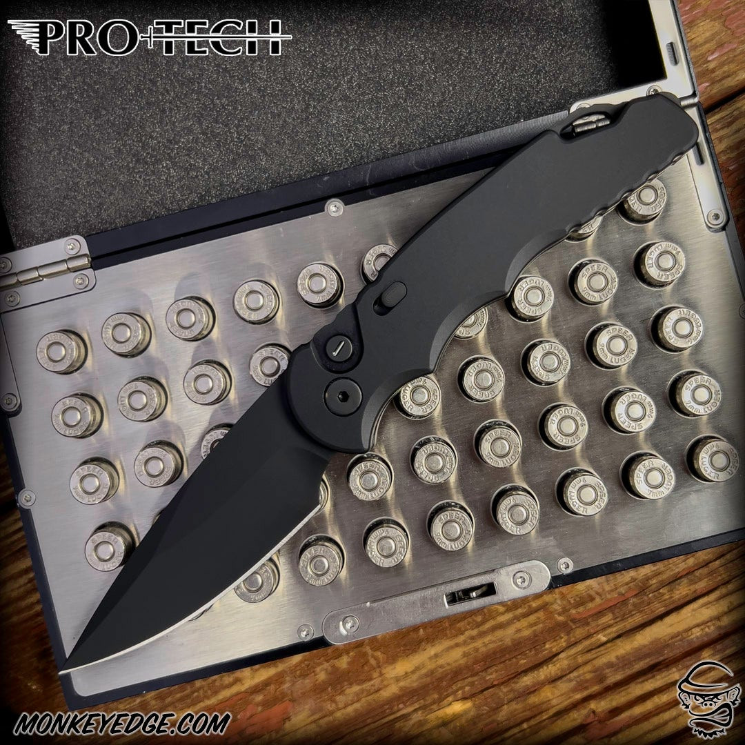 Monkey Edge - Pro-Tech Knives: TR-5 Operator - Black/Black