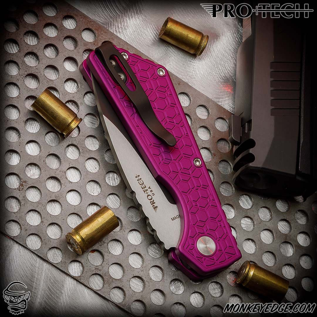 Monkey Edge - Pro-Tech Knives: Strider PT Auto - Two Tone/Purple