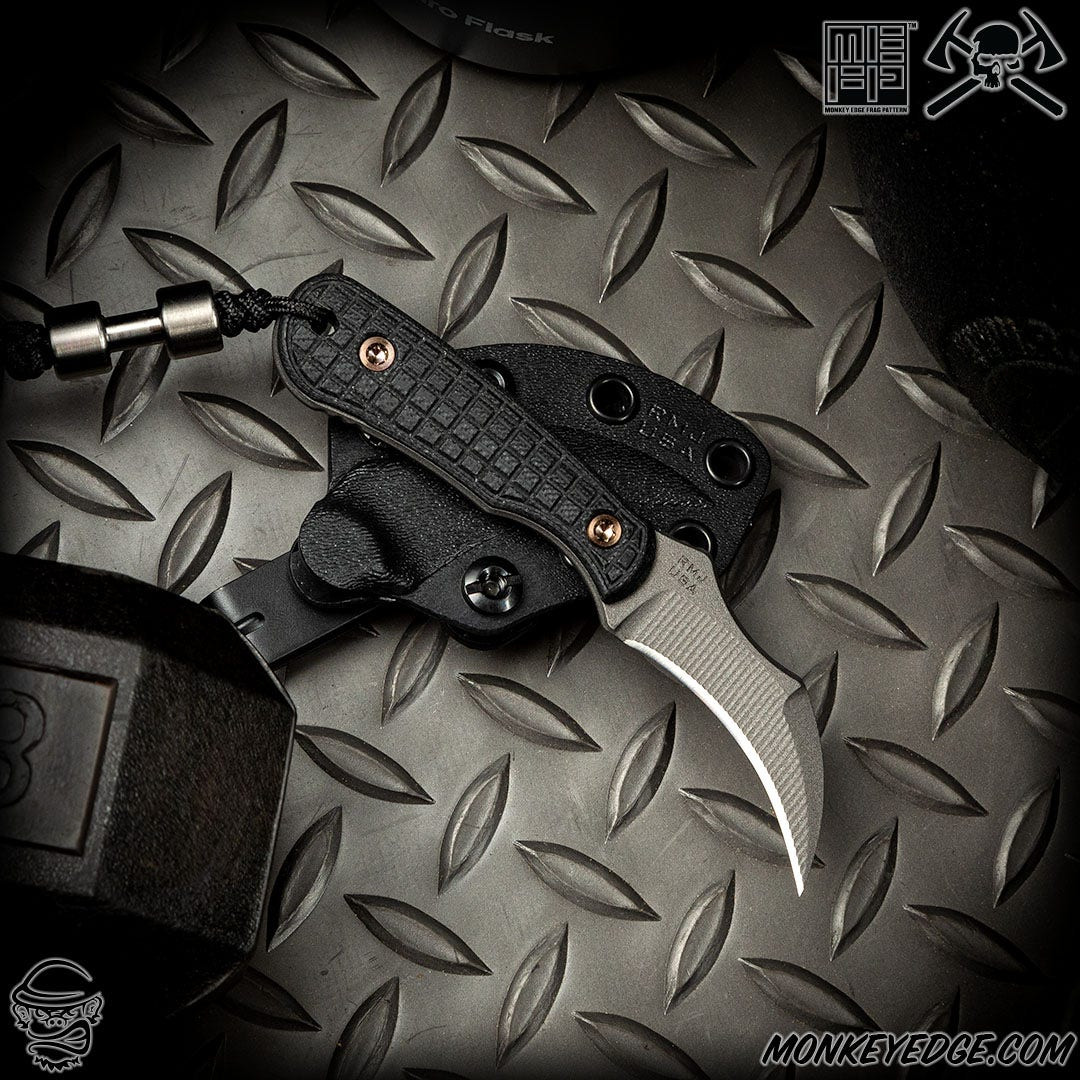 モディファイRAT Monkey Edge - RMJ Tactical Fixed Blade: Gym Rat - Tungsten Monkey