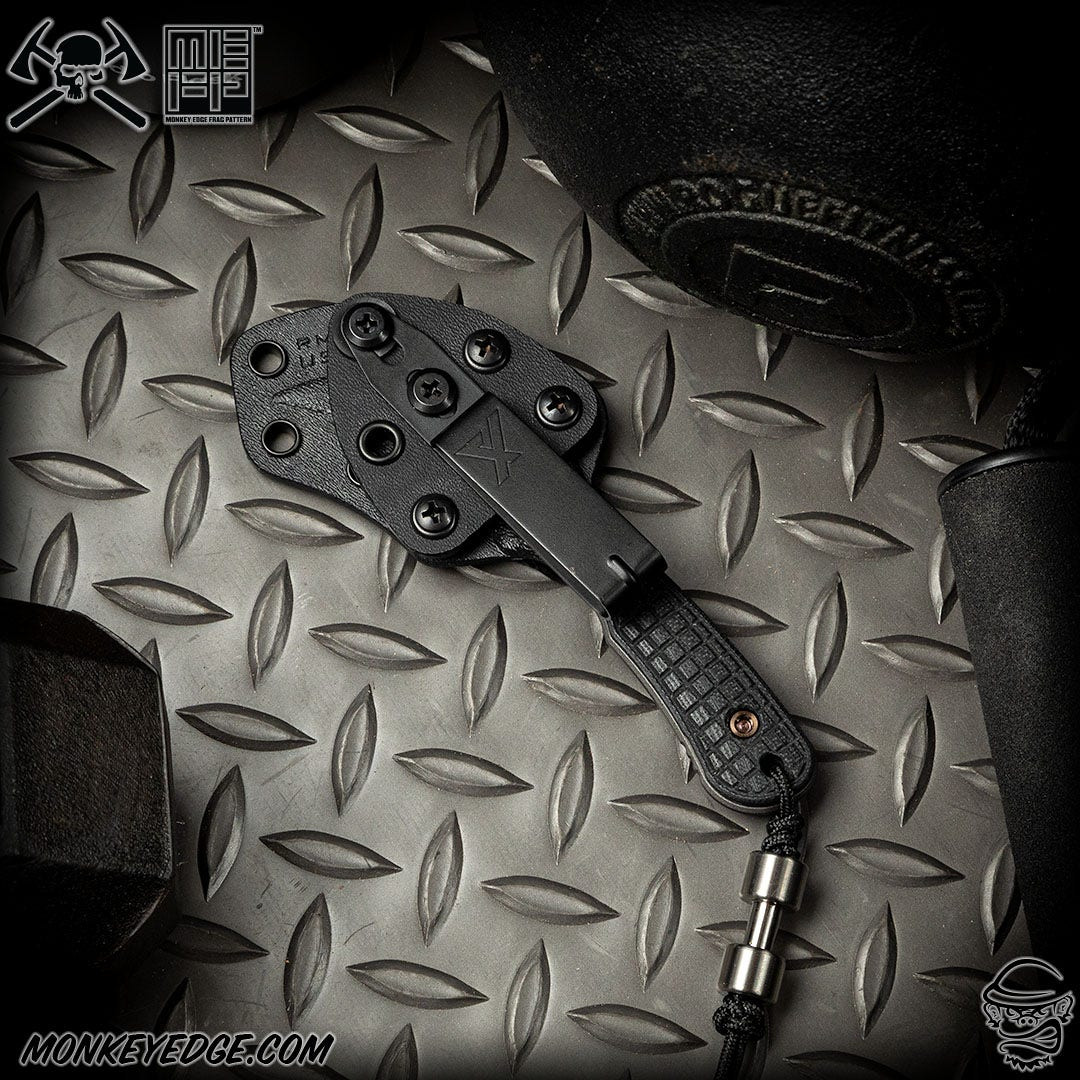 Monkey Edge - RMJ Tactical Fixed Blade: Gym Rat - Tungsten Monkey