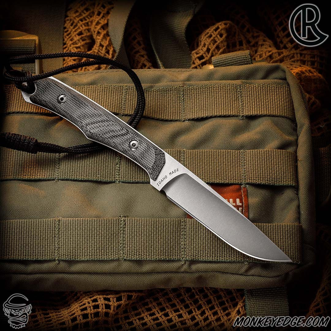 Monkey Edge - Chris Reeve Knives Fixed: Inyoni - Black Micarta