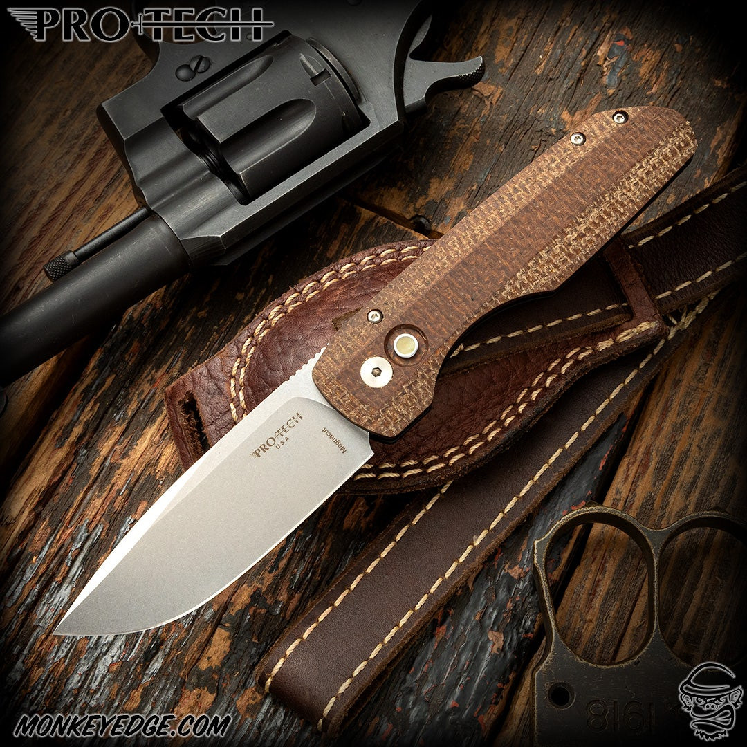 Monkey Edge - Pro-Tech Knives: Vero Synapse Auto - Stonewashed