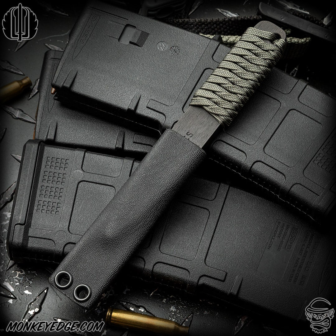 Monkey Edge - Strider Knives Fixed: LM Nail Wide Body - Black/Grey