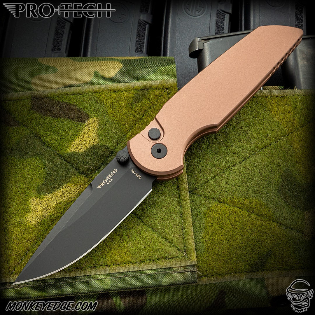 Monkey Edge - Pro-Tech Knives: TR-3 Integrity - Black/Flat Dark Earth
