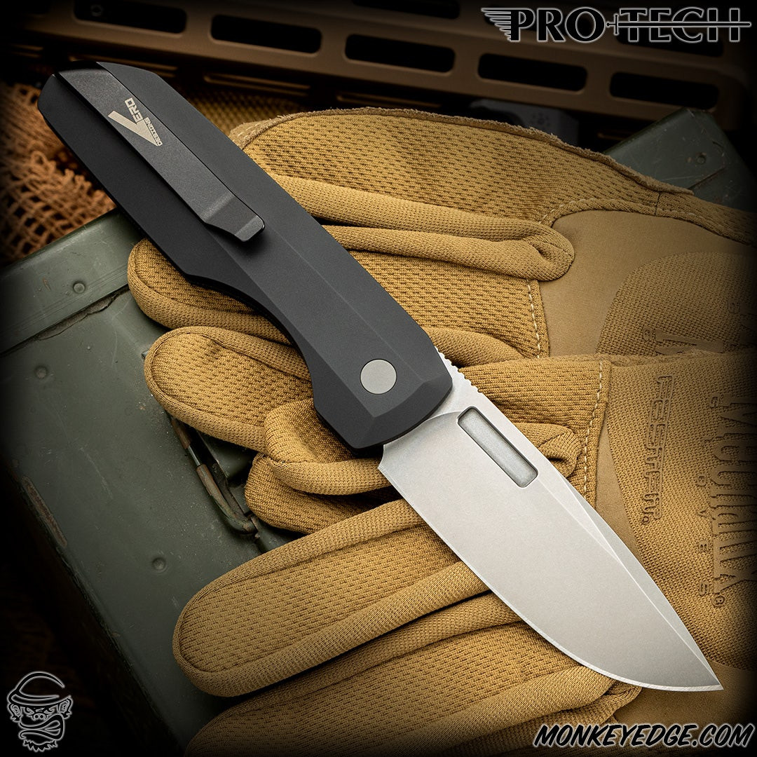 Monkey Edge - Pro-Tech Knives: Vero Synapse Auto - Stonewashed