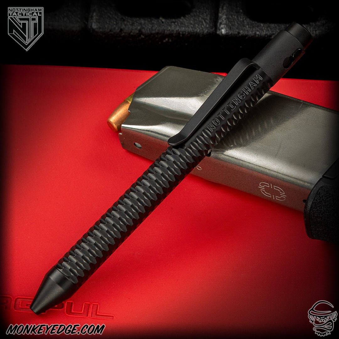 Nottingham Tactical ボールペン ボルトアクション Monkey Edge - Nottingham Tactical Pen: Standard - Titanium Black
