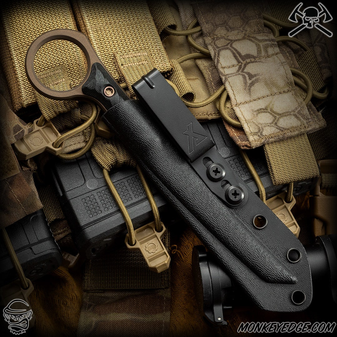 Monkey Edge - RMJ Tactical Fixed Blade: Stabby Guy (SG) - Midnight
