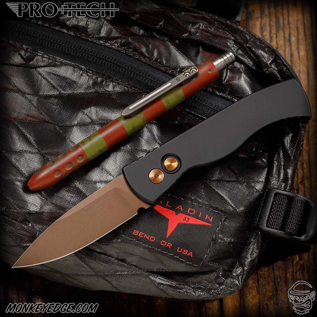 Monkey Edge - Pro-Tech Knives: TR-2 - Rose Gold/Black