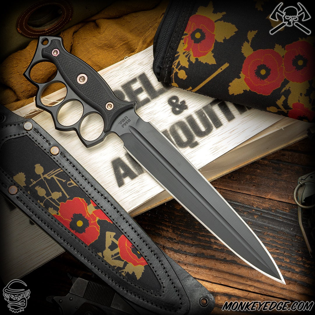 Monkey Edge - RMJ Tactical Fixed Blade: Lady Death - Blackout