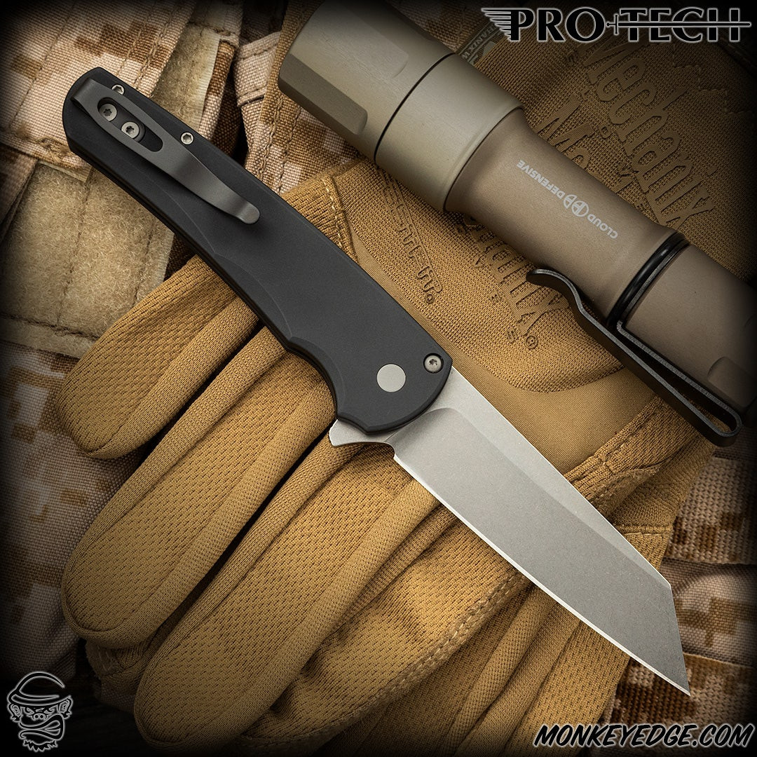 からんば　カーブジンク　Rotton Monkey Edge - Pro-Tech Knives: Malibu Reverse Tanto - Stonewashed