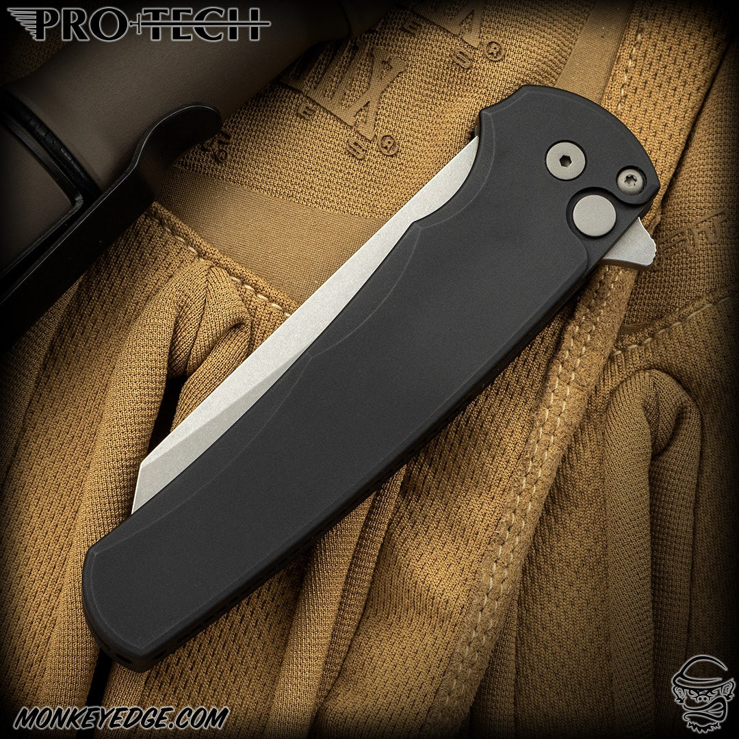 Monkey Edge - Pro-Tech Knives: Malibu Reverse Tanto - Stonewashed