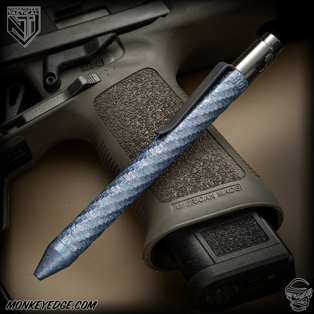 Monkey Edge - Nottingham Tactical Pen: Standard - CrystalTi Purple