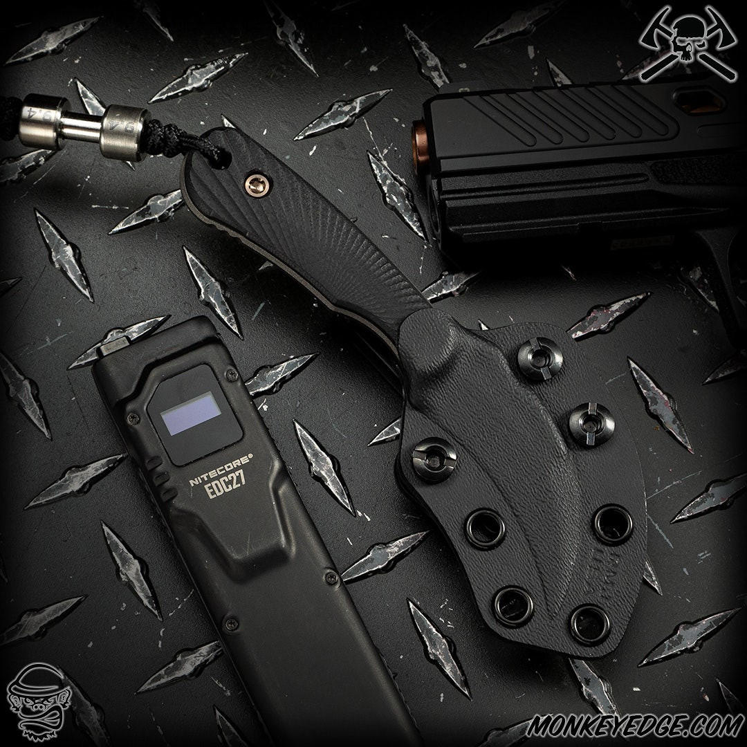 Monkey Edge - RMJ Tactical Fixed Blade: Gym Rat - Black