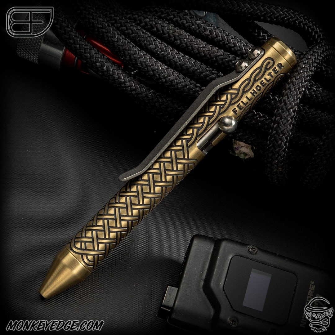 Monkey Edge - Fellhoelter TiNyBolt - Brass Tuxedo Celtic Cptn Axel