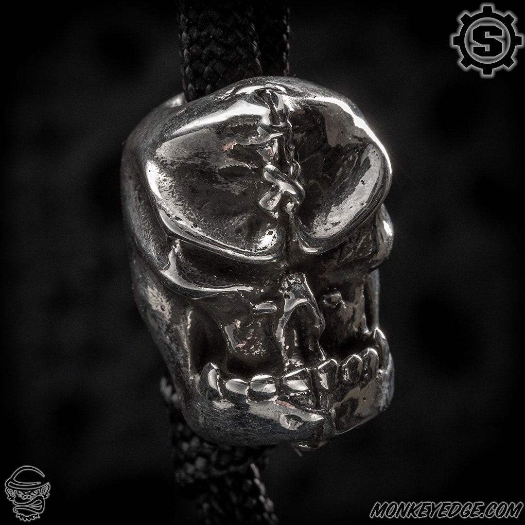 Monkey Edge - Starlingear Bead: Kamikaze w/Stitches - Silver