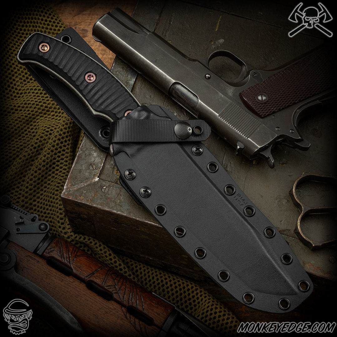 Monkey Edge - RMJ Tactical Fixed Blade: Combat Asia - Acid Etched