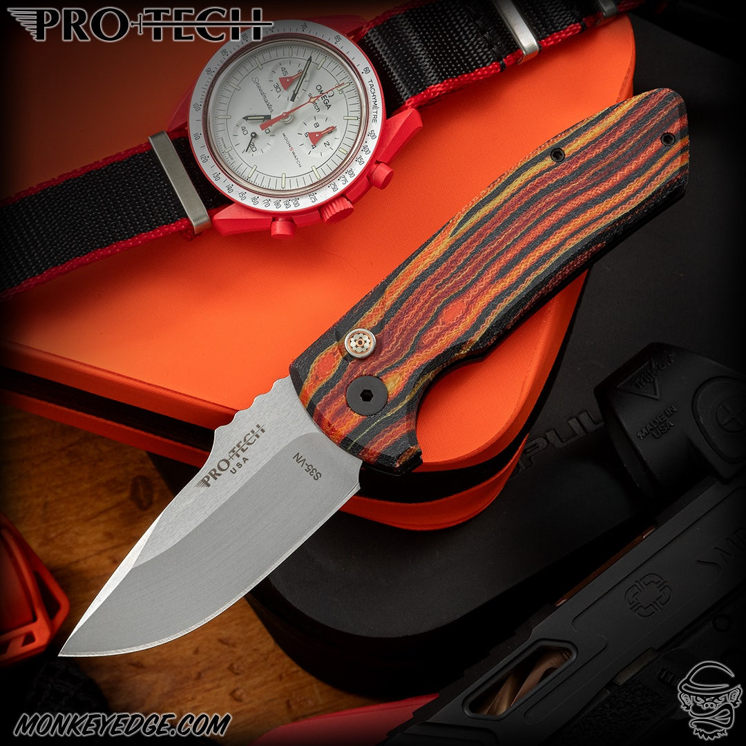 【激レアデック】Silent Lapis Special Gilded200限定 Monkey Edge - Pro-Tech Knives: SBR (Les George Design) One Off