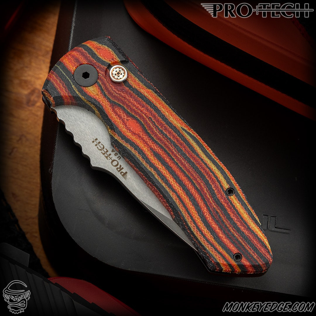 【激レアデック】Silent Lapis Special Gilded200限定 Monkey Edge - Pro-Tech Knives: SBR (Les George Design) One Off